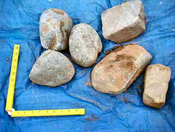 Picture of excavated Roman stones