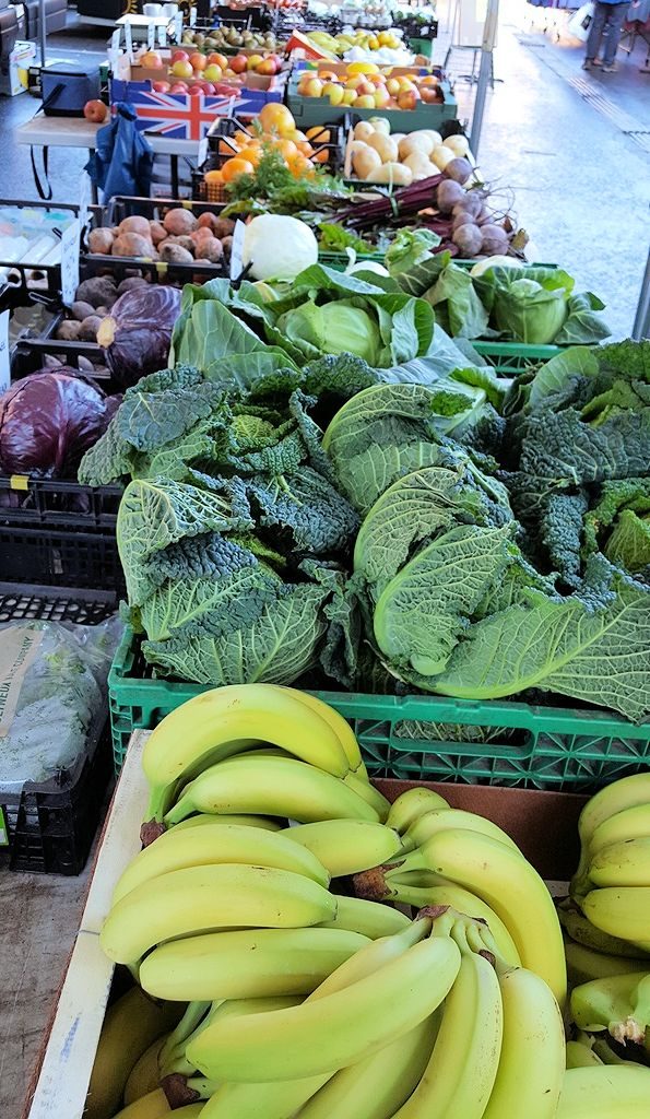 Fruit and vegetables in Nantwich market