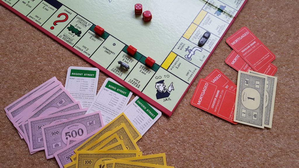 Picture of Monopoly board game